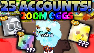 I Hatched The Elemental World With 25 ACCOUNTS For A WEEK STRAIGHT And Got ?!?😱🥚-Pet Simulator 99