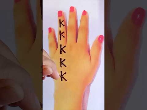 K letter mehndi design #mehndi #youtubeshorts #shorts #viralvideo #trending