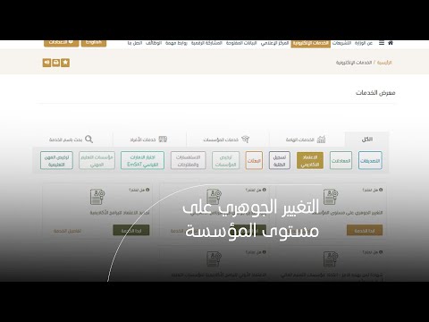 كيفية التقديم على طلب إجراء تغيير جوهري على مستوى المؤسسة