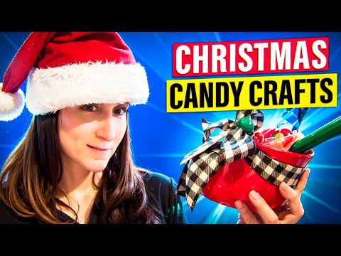 Christmas Craft Filled With Candy From Dollar Tree! #holidaywithyoutube #diy