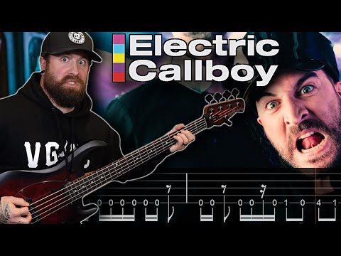 Electric Callboy - "Tekkno Train" | Bass Cover + Tabs