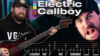 Electric Callboy - "Tekkno Train" | Bass Cover + Tabs