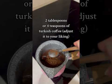 Winter vibe: making turkish coffee #coffee #coffeetime #coffeetalk #turkishcoffee #winter #recipe