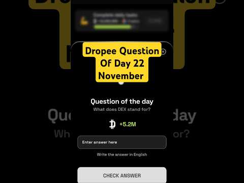 Dropee Question Of Day 22 November #dailycombo #shorts