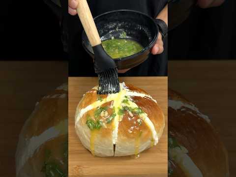 Viral Korean Cheese Bun ASMR || #shorts #food #cooking #indianasmrworld #asmr #recipe