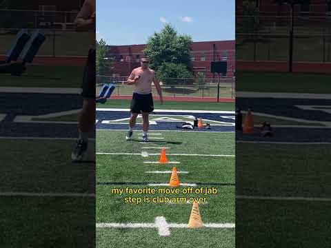 Jab Step Drill #dline #footballplayers #footballtips