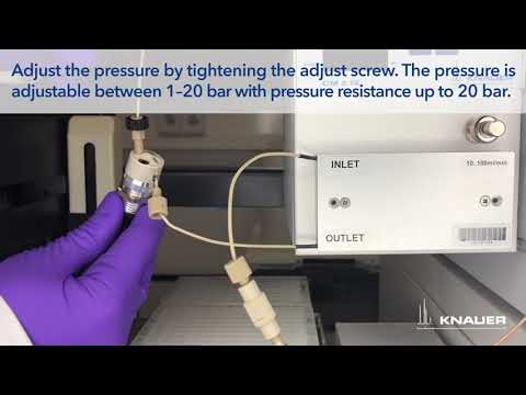 KNAUER FPLC Tutorial: Back pressure regulator