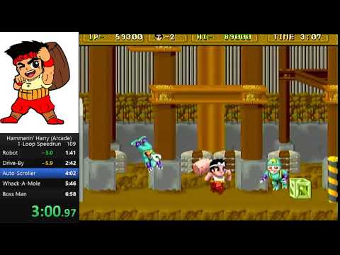 Hammerin' Harry (Arcade) Speedrun 6:45