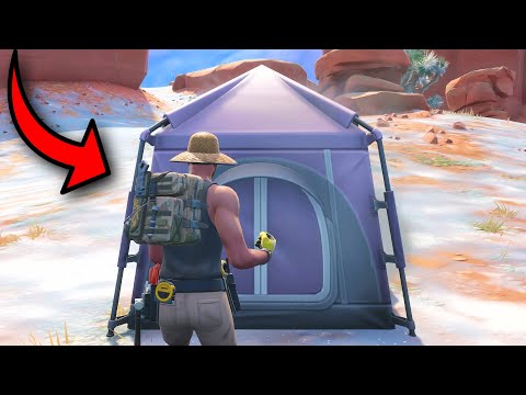 Camping in fortnite... literally