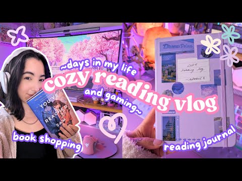 ˚˖𓍢ִ໋🌷 cozy days in my life ~ reading, gaming, journaling ⋆｡‧˚ʚ♡ɞ˚‧'