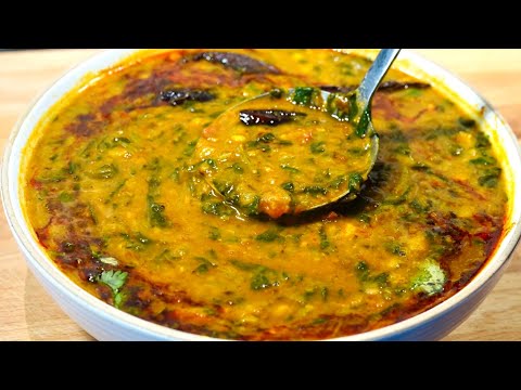 SPINACH & LENTILS INDIAN STYLE | PALAK DAL TADKA RECIPE