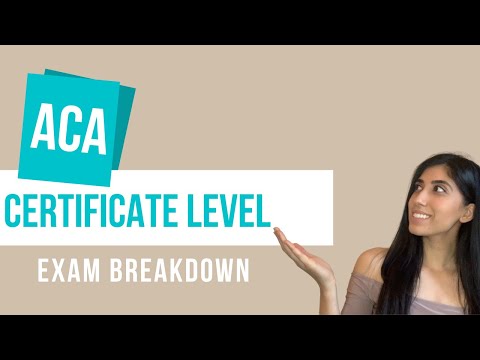 ICAEW ACA Certificate Level Exam Breakdown | Chartered Accountant | Big4