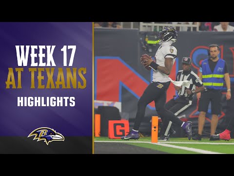 Ravens vs. Texans Full Game Highlights, Week 17 | Baltimore Ravens