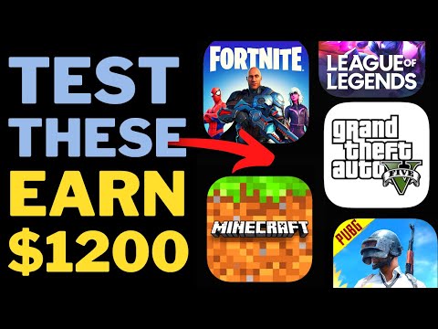 Earn $1200 to Test GAMES for Money From Home! Get Paid To Test GAMES From Home! (7 SECRET Methods)