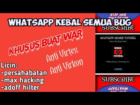 Whatsapp kebal semua Virtex/virkon || Hanya Khusus buat war!!