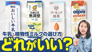 【どれが好き？】牛乳、豆乳、アーモンドミルク、オーツミルクの特徴をまとめてみた