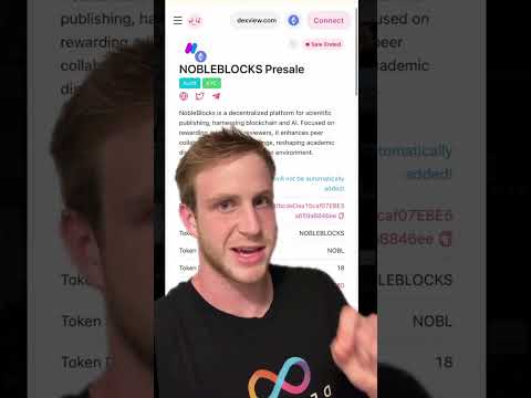 $800,000 raised in less than 10 seconds for this ICP Crypto project! NobleBlocks DeSci!