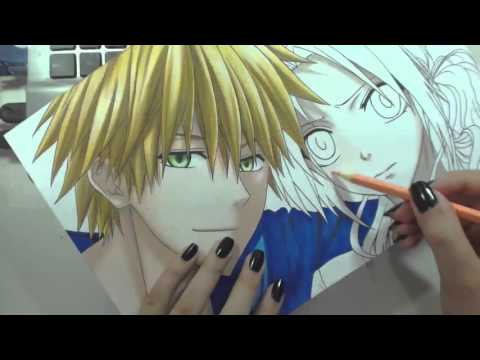 Speed Drawing - Usui Takumi and Ayuzawa Misaki (Kaichou wa Maid-sama!) "Valentine's Week"