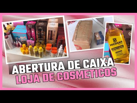 Finalmente! Abertura de Caixa: Para minha Loja de cosméticos