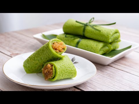 香兰椰丝卷 💚 Kuih Ketayap  (Kuih Dadar) | 马来糕点 Kuih Muih [My Lovely Recipe]