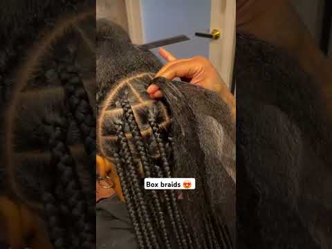 How to start bigger box braids #foryou #hairstyles #subscribe