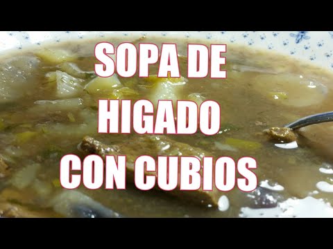 Sopa de higado.