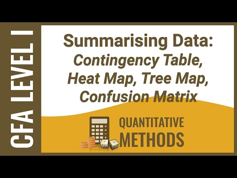 CFA® Level I Quantitative Methods- Summarising Data: Contingency Table, Heat Map, Confusion Matrix