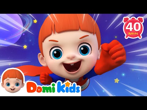 To Become a Brave Baby | Superhero Song & MORE | Domi Kids Nursery Rhymes & Kids Songs