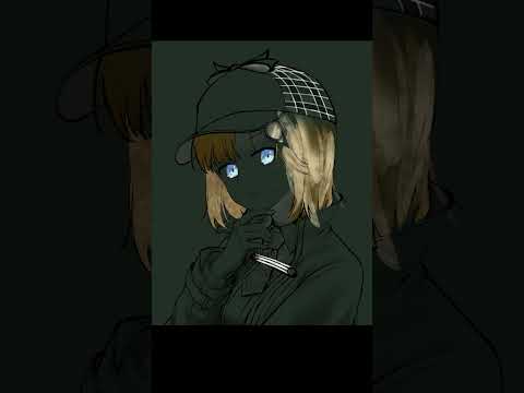 Drawing Amelia Watson Pt.2 [Hololive] #shorts