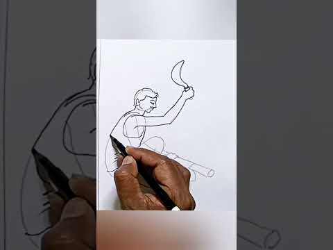 Working man drawing step by step/#artwithartistmiltondanda/#youtubeshorts/#shorts