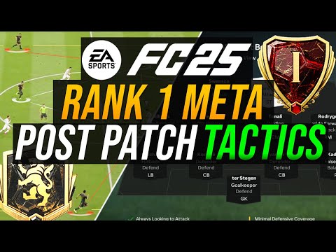 POST PATCH RANK 1 Meta Custom Tactics & Formations (Post Patch) - EA Fc 25 - SET UP FOR THE 442