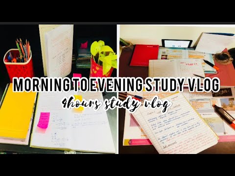 4 hours Study Vlog | Morning to evening study vlog | malayalam