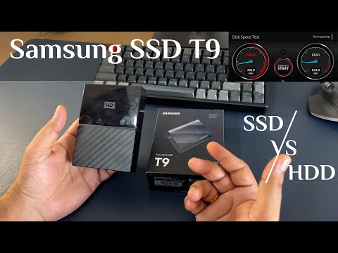 Samsung SSD T9 | Unboxing & Review | SSD vs HDD Speed Test | Best External Hard Disk Drive|WD drive