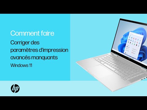 Corriger des paramètres d'impression avancés manquants sous Windows 11 | Imprimantes HP | HP Support