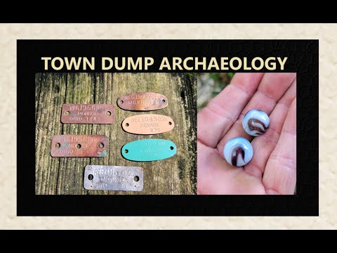 Town Dump Archaeology - Old Dog Tags - Vintage Marbles - Bottle Digging - Antiques -