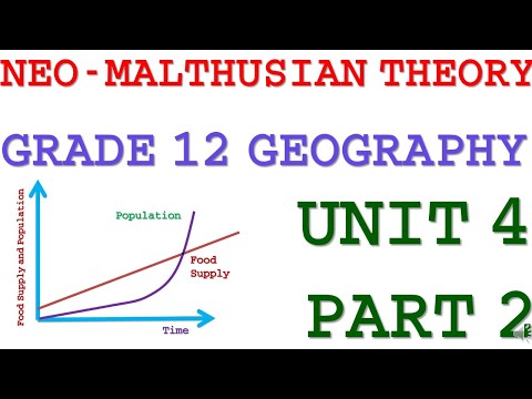 Geography Grade 12 Unit 4 Part 2 (Neo Malthusianism)