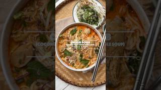 QHAUB POOB [Khao Poon]: Coconut Curry Chicken Noodle Soup