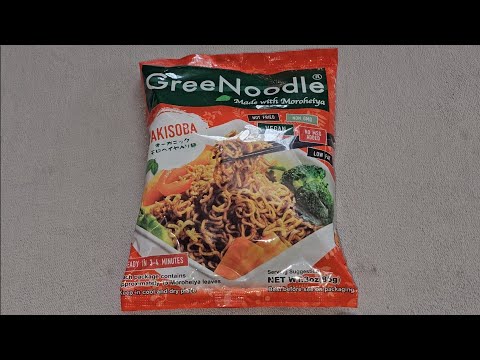 GreeNoodle Made with Moroheíya Yakisoba Taste Test Review