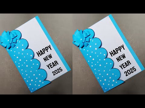 DIY Happy New Year Greeting Card | Handmade Card Making | New Year Card | Greetings Card 2025 | DIY