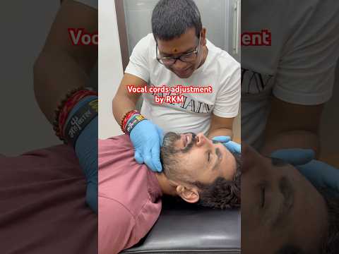 Chiropractic treatment for vocal cords by RKM #drrajneeshkant #worldfamouschiropractor #rkm