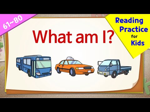 Easy Reading Practice for kids | What Am I Quiz (61-80)