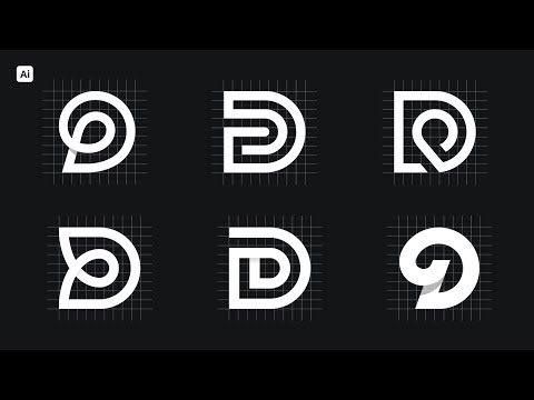 Create 6 Unique Logos Using One Grid | Adobe Illustrator Tutorial