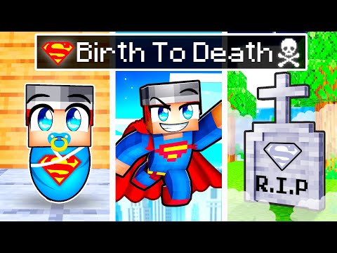 Birth To DEATH of a SUPER HERO in Minecraft!