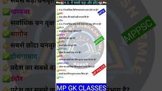 MP GK SHORT/MP GK TRICKS/ MADHYA PRADESH GK/MP GK TODAY /MP news/ MP QUESTION/ #MPGK #GK #GKINHINDI