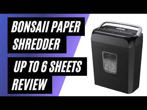 Bonsaii 6-Sheet Crosscut Paper Shredder Review: Perfect for Home & Office Use