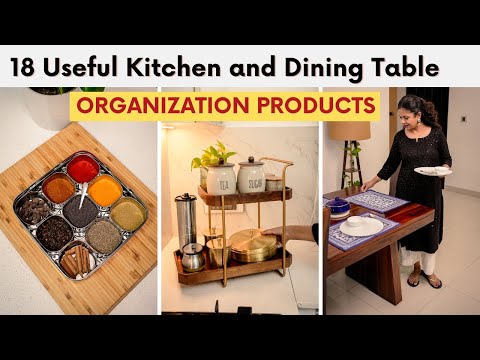 18 Useful Dining and Kitchen Organization Products | Kitchen Countertop Organizing Ideas