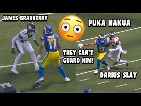 Puka Nacua Vs Darius Slay & James Bradberry 🔥 (WR vs CB) Eagles Vs Rams 2023 highlights