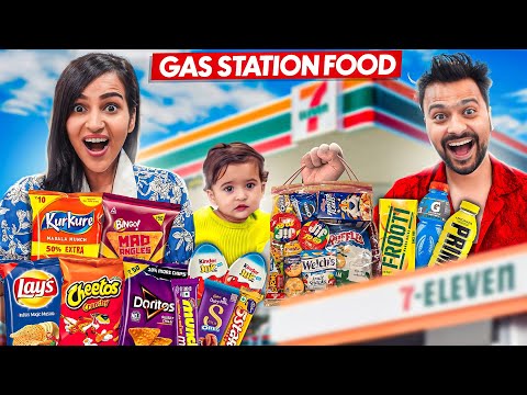 EATING Only GAS STATION FOOD FOR 24 HOURS!! 🤮