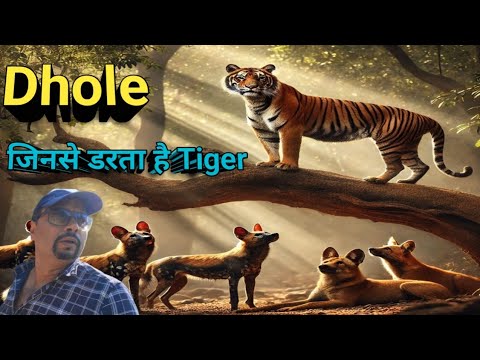 Tiger ने पेड़ पर चढ़ कर जान बचाई । Indian Wild Dogs । Night Drive । Dhole जो चीर देते हैं Tiger को