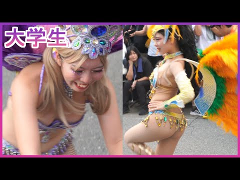 4K ウニアン 女子大生 サンバ たたら祭り 2024 Samba Japanese 삼바 桑巴舞